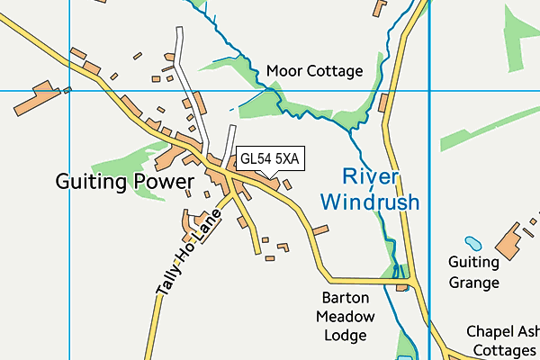 GL54 5XA map - OS VectorMap District (Ordnance Survey) GL54 5XA map - OS VectorMap District (Ordnance Survey)