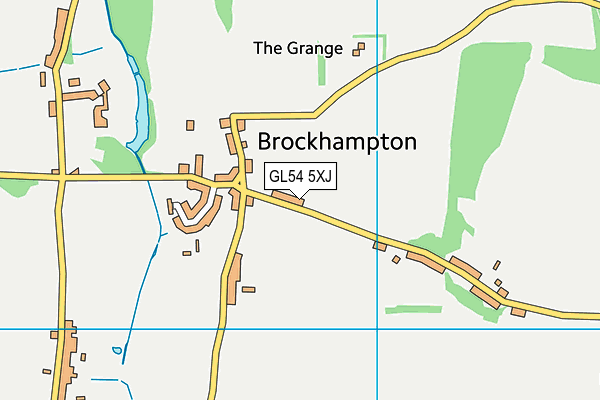 GL54 5XJ map - OS VectorMap District (Ordnance Survey) GL54 5XJ map - OS VectorMap District (Ordnance Survey)