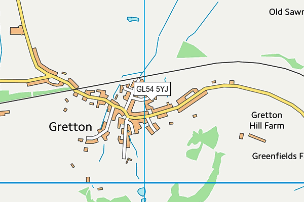 GL54 5YJ map - OS VectorMap District (Ordnance Survey) GL54 5YJ map - OS VectorMap District (Ordnance Survey)