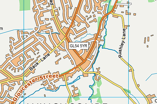 GL54 5YR map - OS VectorMap District (Ordnance Survey) GL54 5YR map - OS VectorMap District (Ordnance Survey)