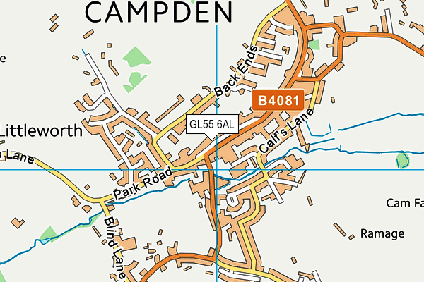 GL55 6AL map - OS VectorMap District (Ordnance Survey) GL55 6AL map - OS VectorMap District (Ordnance Survey)