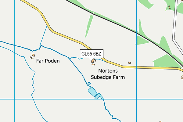 GL55 6BZ map - OS VectorMap District (Ordnance Survey) GL55 6BZ map - OS VectorMap District (Ordnance Survey)
