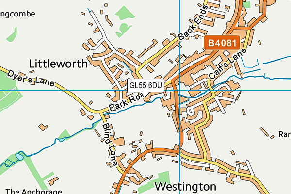 GL55 6DU map - OS VectorMap District (Ordnance Survey) GL55 6DU map - OS VectorMap District (Ordnance Survey)