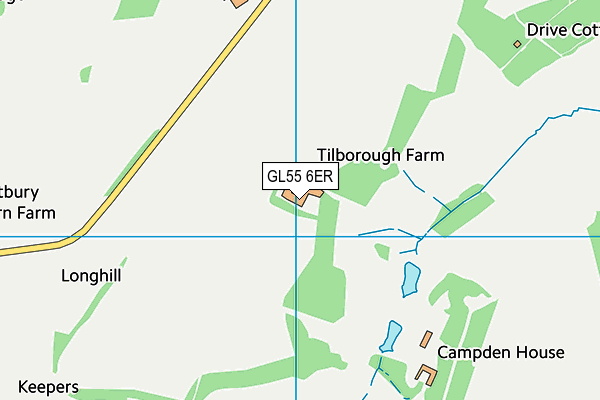 GL55 6ER map - OS VectorMap District (Ordnance Survey) GL55 6ER map - OS VectorMap District (Ordnance Survey)