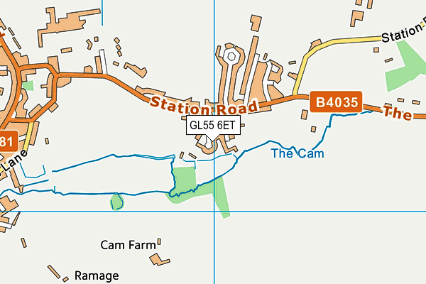 GL55 6ET map - OS VectorMap District (Ordnance Survey) GL55 6ET map - OS VectorMap District (Ordnance Survey)