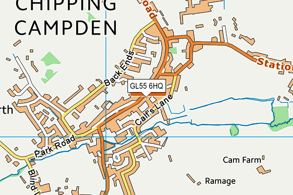 GL55 6HQ map - OS VectorMap District (Ordnance Survey) GL55 6HQ map - OS VectorMap District (Ordnance Survey)