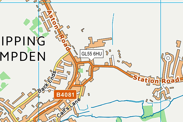 GL55 6HU map - OS VectorMap District (Ordnance Survey) GL55 6HU map - OS VectorMap District (Ordnance Survey)