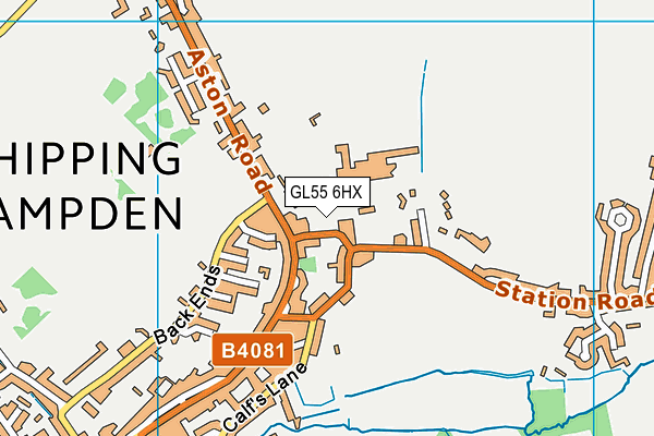 GL55 6HX map - OS VectorMap District (Ordnance Survey) GL55 6HX map - OS VectorMap District (Ordnance Survey)