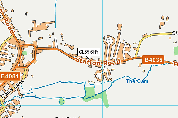 GL55 6HY map - OS VectorMap District (Ordnance Survey) GL55 6HY map - OS VectorMap District (Ordnance Survey)