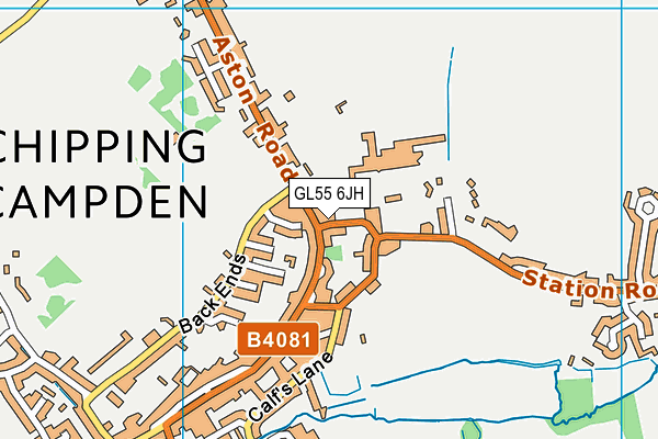 GL55 6JH map - OS VectorMap District (Ordnance Survey) GL55 6JH map - OS VectorMap District (Ordnance Survey)