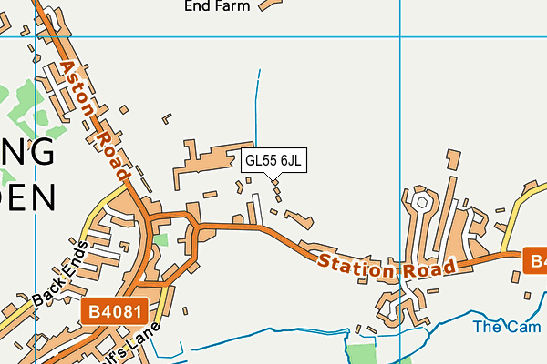 GL55 6JL map - OS VectorMap District (Ordnance Survey) GL55 6JL map - OS VectorMap District (Ordnance Survey)