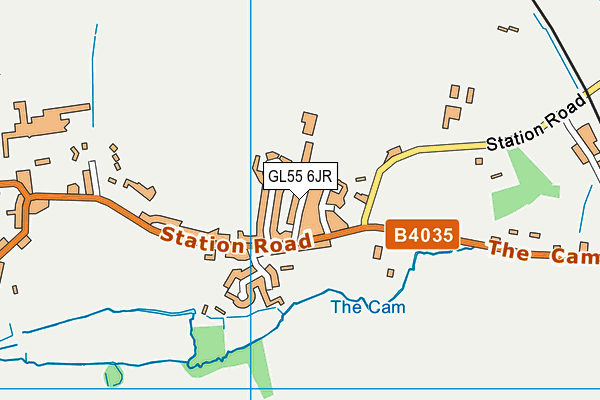 GL55 6JR map - OS VectorMap District (Ordnance Survey) GL55 6JR map - OS VectorMap District (Ordnance Survey)