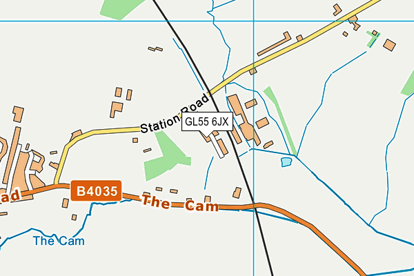 GL55 6JX map - OS VectorMap District (Ordnance Survey) GL55 6JX map - OS VectorMap District (Ordnance Survey)