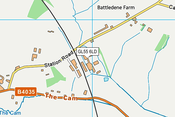 GL55 6LD map - OS VectorMap District (Ordnance Survey) GL55 6LD map - OS VectorMap District (Ordnance Survey)