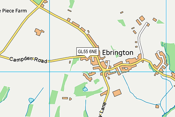 GL55 6NE map - OS VectorMap District (Ordnance Survey) GL55 6NE map - OS VectorMap District (Ordnance Survey)