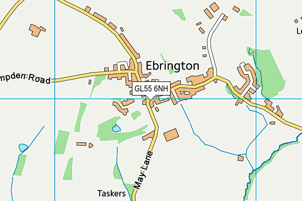 GL55 6NH map - OS VectorMap District (Ordnance Survey) GL55 6NH map - OS VectorMap District (Ordnance Survey)