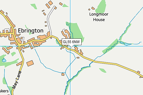 GL55 6NW map - OS VectorMap District (Ordnance Survey) GL55 6NW map - OS VectorMap District (Ordnance Survey)
