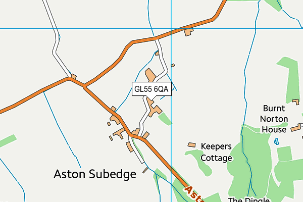 GL55 6QA map - OS VectorMap District (Ordnance Survey)