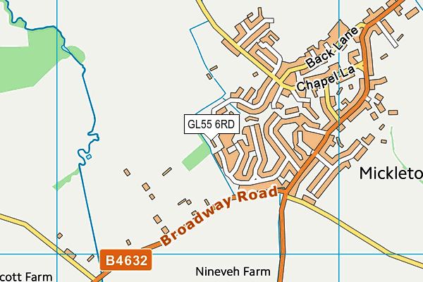 GL55 6RD map - OS VectorMap District (Ordnance Survey) GL55 6RD map - OS VectorMap District (Ordnance Survey)