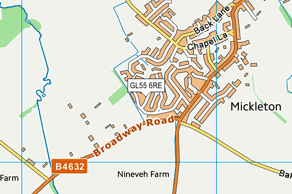 GL55 6RE map - OS VectorMap District (Ordnance Survey) GL55 6RE map - OS VectorMap District (Ordnance Survey)
