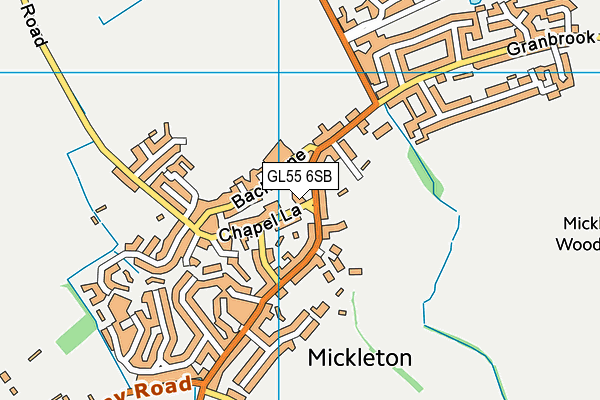 GL55 6SB map - OS VectorMap District (Ordnance Survey) GL55 6SB map - OS VectorMap District (Ordnance Survey)