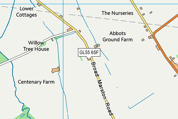 GL55 6SF map - OS VectorMap District (Ordnance Survey) GL55 6SF map - OS VectorMap District (Ordnance Survey)