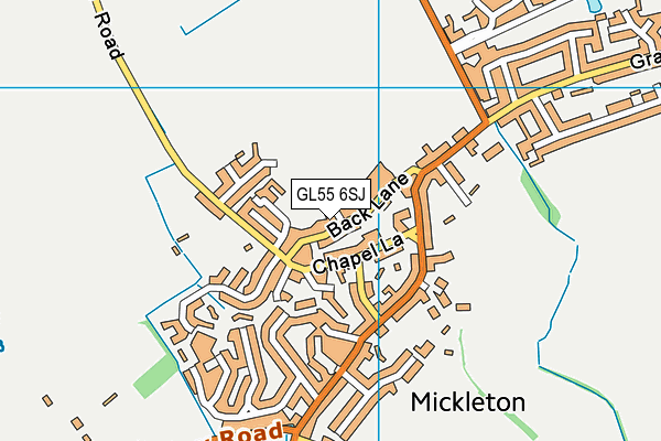 GL55 6SJ map - OS VectorMap District (Ordnance Survey) GL55 6SJ map - OS VectorMap District (Ordnance Survey)