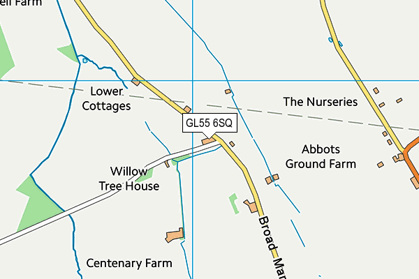 GL55 6SQ map - OS VectorMap District (Ordnance Survey) GL55 6SQ map - OS VectorMap District (Ordnance Survey)