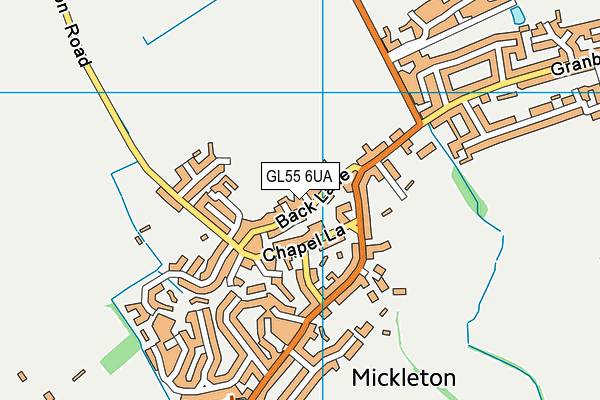 GL55 6UA map - OS VectorMap District (Ordnance Survey) GL55 6UA map - OS VectorMap District (Ordnance Survey)