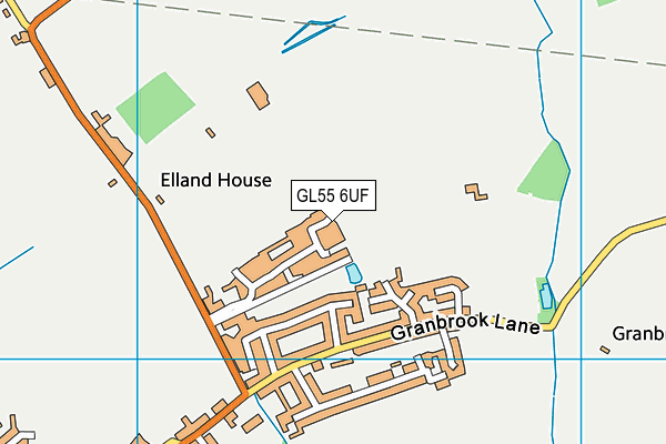 GL55 6UF map - OS VectorMap District (Ordnance Survey) GL55 6UF map - OS VectorMap District (Ordnance Survey)