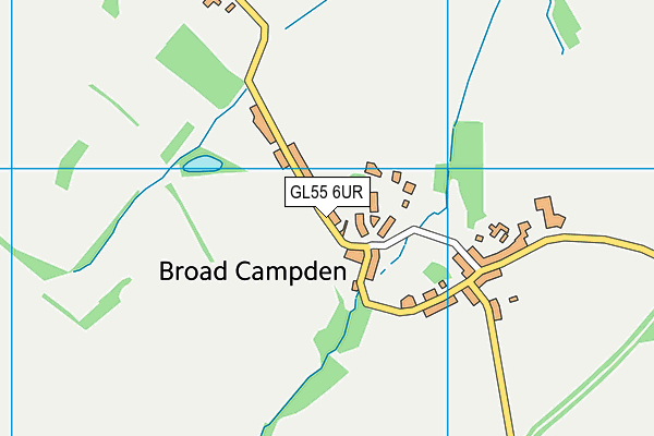 GL55 6UR map - OS VectorMap District (Ordnance Survey) GL55 6UR map - OS VectorMap District (Ordnance Survey)