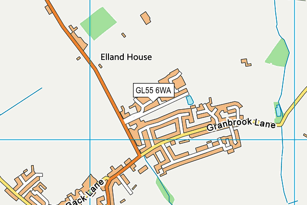 GL55 6WA map - OS VectorMap District (Ordnance Survey) GL55 6WA map - OS VectorMap District (Ordnance Survey)