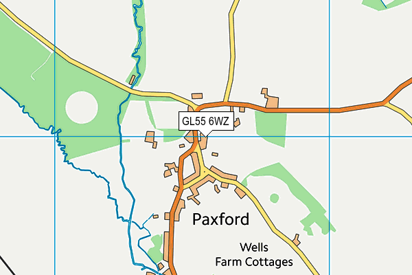 GL55 6WZ map - OS VectorMap District (Ordnance Survey) GL55 6WZ map - OS VectorMap District (Ordnance Survey)