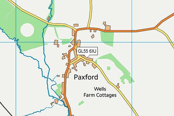 GL55 6XJ map - OS VectorMap District (Ordnance Survey) GL55 6XJ map - OS VectorMap District (Ordnance Survey)