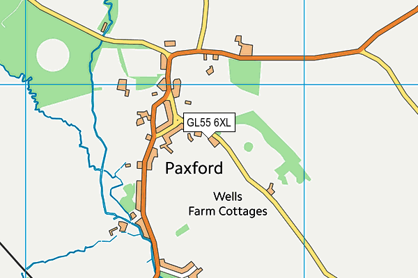 GL55 6XL map - OS VectorMap District (Ordnance Survey) GL55 6XL map - OS VectorMap District (Ordnance Survey)