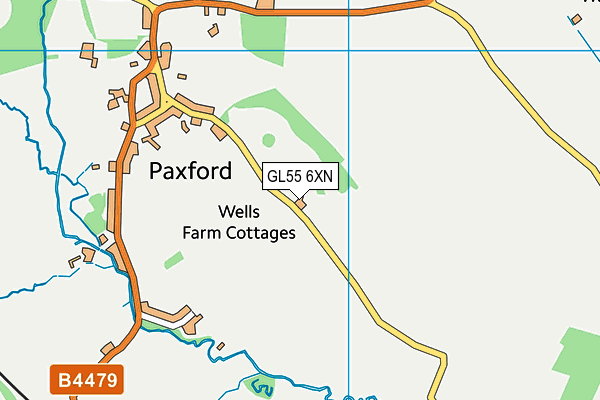 GL55 6XN map - OS VectorMap District (Ordnance Survey)