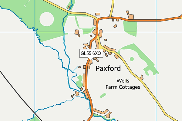 GL55 6XQ map - OS VectorMap District (Ordnance Survey) GL55 6XQ map - OS VectorMap District (Ordnance Survey)