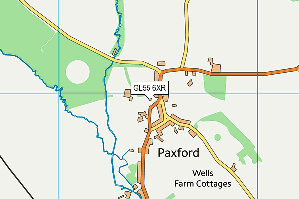GL55 6XR map - OS VectorMap District (Ordnance Survey) GL55 6XR map - OS VectorMap District (Ordnance Survey)