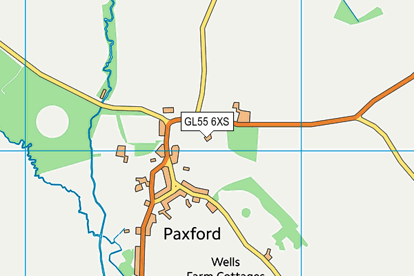 GL55 6XS map - OS VectorMap District (Ordnance Survey) GL55 6XS map - OS VectorMap District (Ordnance Survey)