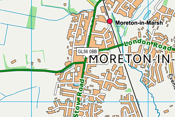 GL56 0BB map - OS VectorMap District (Ordnance Survey) GL56 0BB map - OS VectorMap District (Ordnance Survey)
