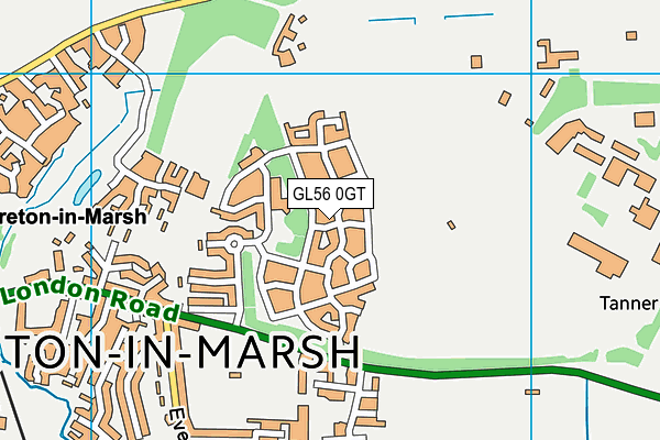 GL56 0GT map - OS VectorMap District (Ordnance Survey)