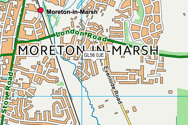 GL56 0JE map - OS VectorMap District (Ordnance Survey) GL56 0JE map - OS VectorMap District (Ordnance Survey)