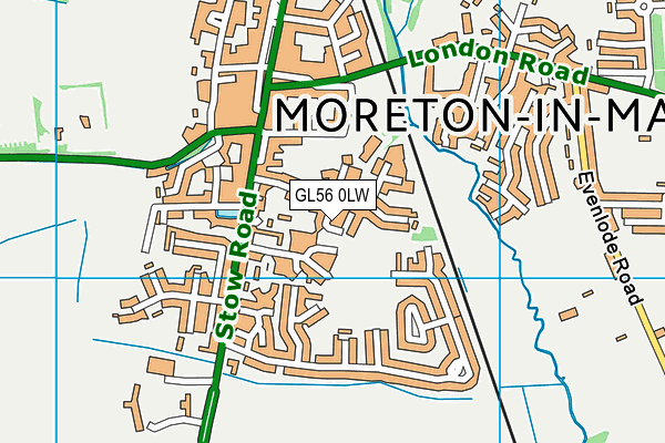 GL56 0LW map - OS VectorMap District (Ordnance Survey) GL56 0LW map - OS VectorMap District (Ordnance Survey)