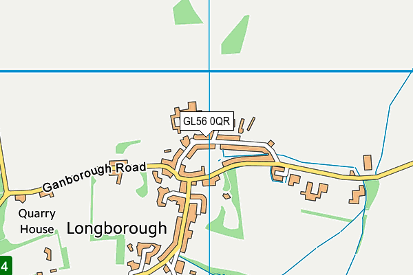 GL56 0QR map - OS VectorMap District (Ordnance Survey) GL56 0QR map - OS VectorMap District (Ordnance Survey)