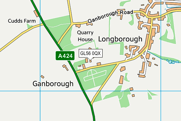 GL56 0QX map - OS VectorMap District (Ordnance Survey) GL56 0QX map - OS VectorMap District (Ordnance Survey)