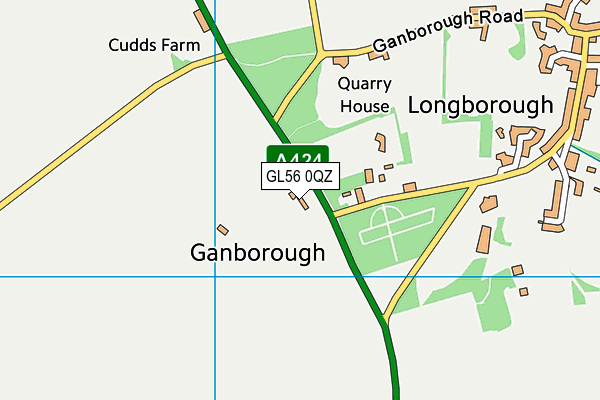 GL56 0QZ map - OS VectorMap District (Ordnance Survey) GL56 0QZ map - OS VectorMap District (Ordnance Survey)