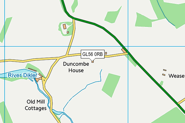 GL56 0RB map - OS VectorMap District (Ordnance Survey)
