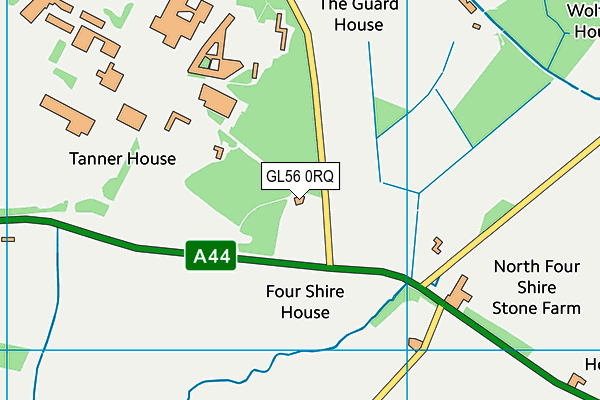 GL56 0RQ map - OS VectorMap District (Ordnance Survey)
