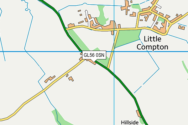 GL56 0SN map - OS VectorMap District (Ordnance Survey) GL56 0SN map - OS VectorMap District (Ordnance Survey)