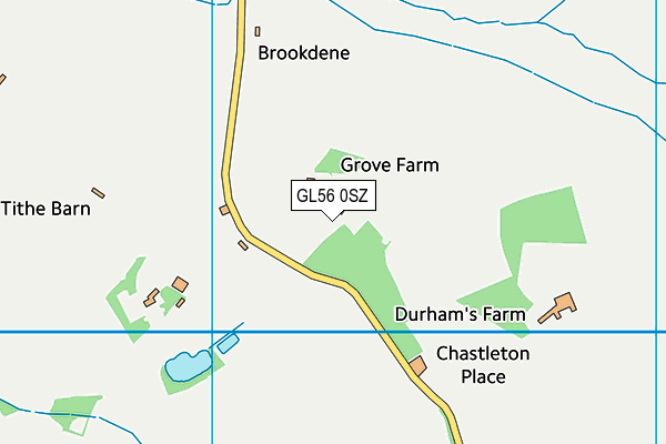 GL56 0SZ map - OS VectorMap District (Ordnance Survey)